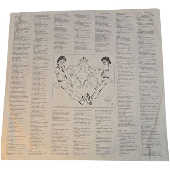 MICHAEL JACKSON THRILLER 1st PRESSING RARE COVER ERROR VINYL RECORD QE 38112 - Picture 4 of 11